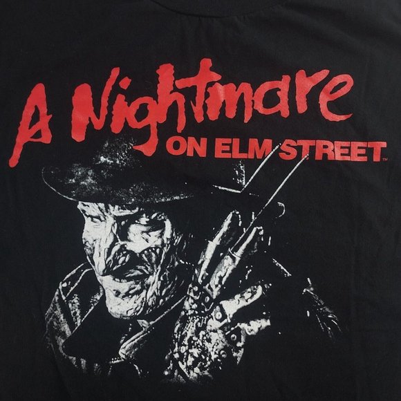 A Nightmare On Elm Street Mens 2XL XXL‎ Black Short Sleeve Graphic T-Shirt - Picture 1 of 4
